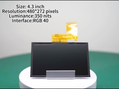 4Pannello di visualizzazione TFT da 0,3 pollici con 480*272 pixel Modulo di visualizzazione LCD con luminosità 300 nits