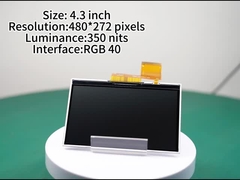 4Modulo di monitor LCD da 0,3 pollici con 480*272 pixel schermo LCD TFT con luminosità 350 nits
