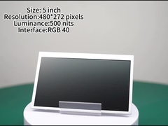 5 pollici Display LCD leggibile dal sole con 480*272 pixel Luminosità 500nits Alto luminosità Screen RGB Int