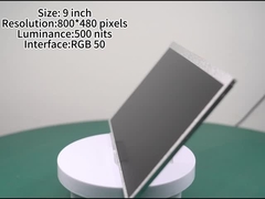 Modulo di visualizzazione LCD TFT da 9 pollici con 800*480 pixel