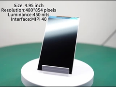 Display ad alta luminosità esterna da 5 pollici con 480*854 pixel Luminosità 450nits Pannello LCD TFT