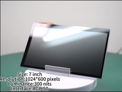 7 pollici TFT Touch Display Risoluzione 1024*600 pixel Luminosità 300 nits con Custom Capacitive Touch