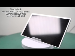 Modulo TFT da 9 pollici con 1024*600 pixel Luminosità 500nits Visualizzazione ad alta luminosità per visibilità all'aperto